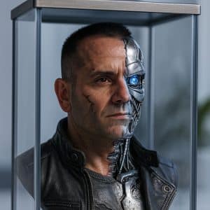 Ritratto in stile "Busto Terminator"